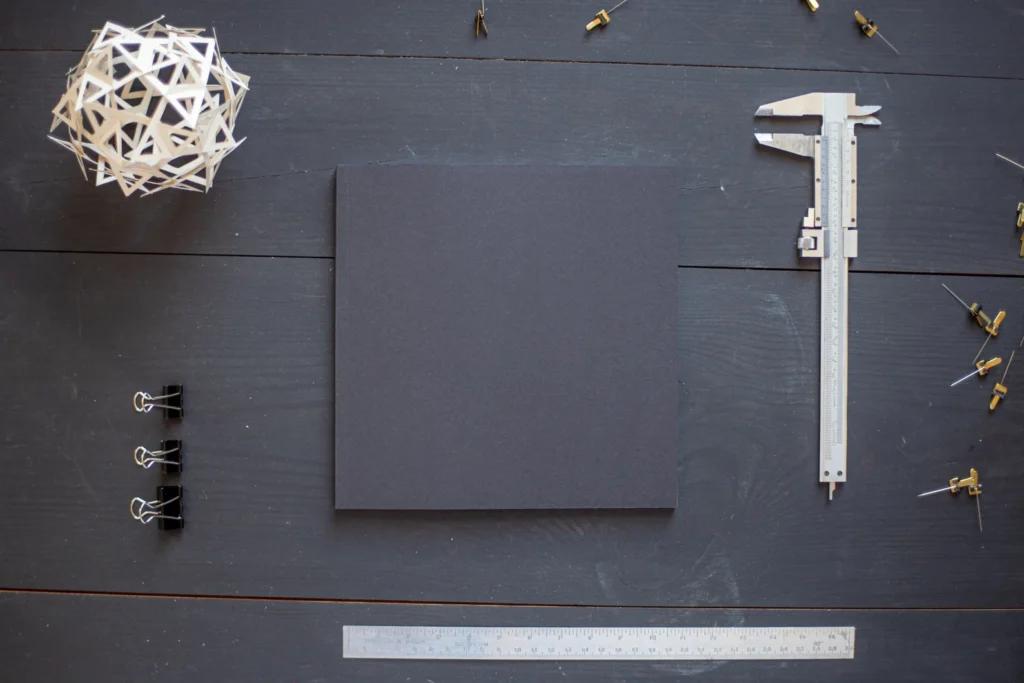 BASIC Square Sketchbook Black front cover