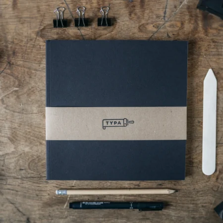 Set of 3 Square Sketchbooks 'Basic S' with Recycled Paper