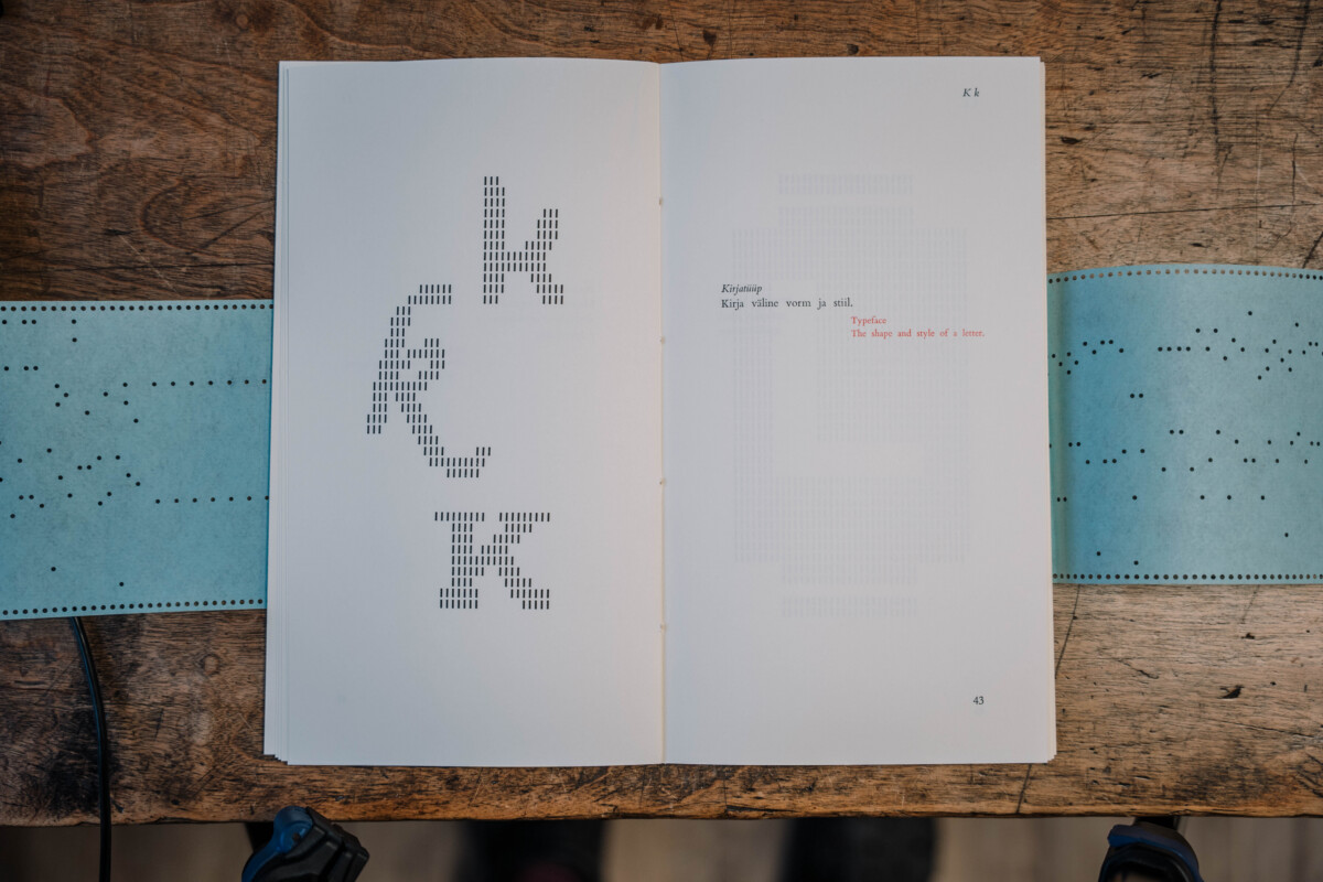 Monotype ABC letterpress printed publication open