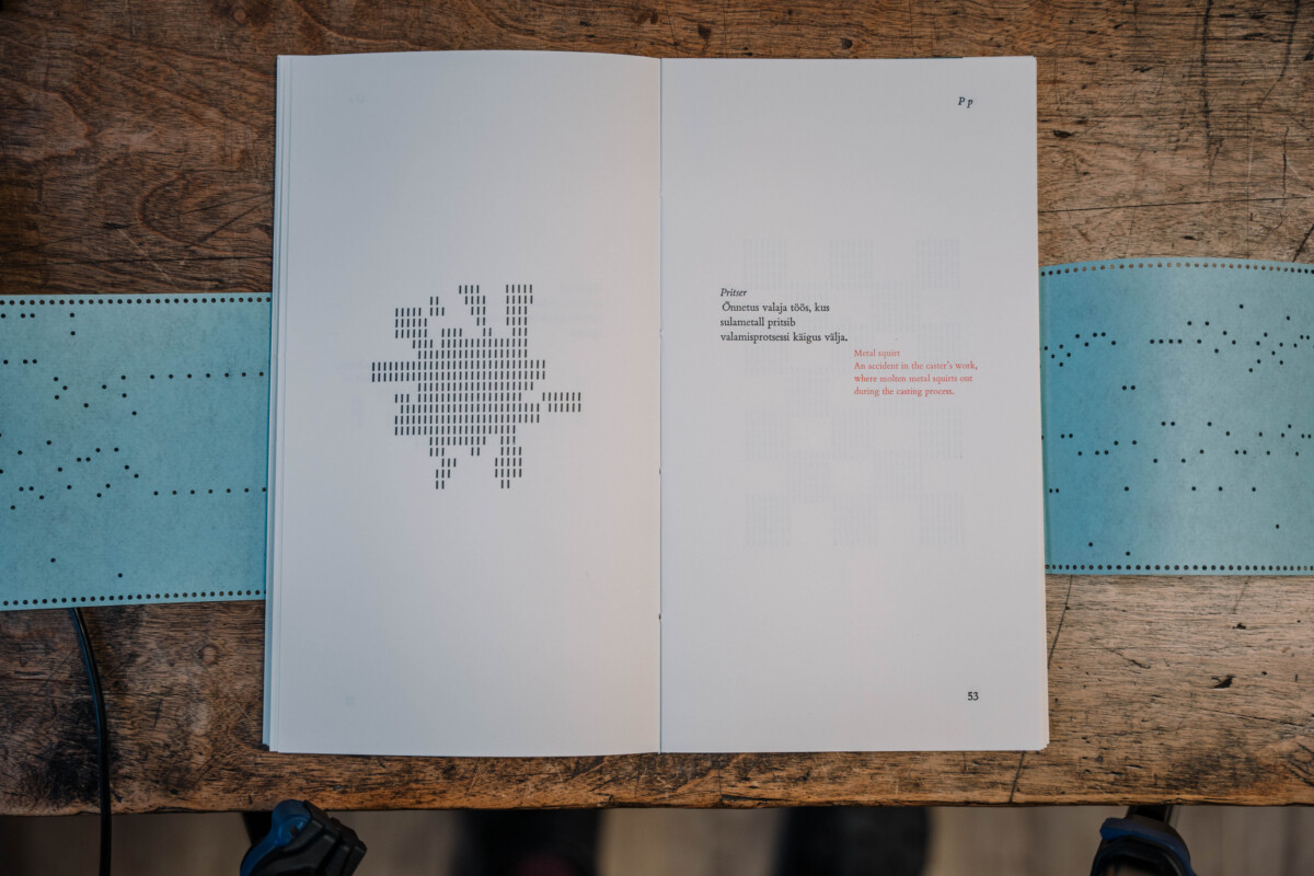 Monotype ABC letterpress printed publication open