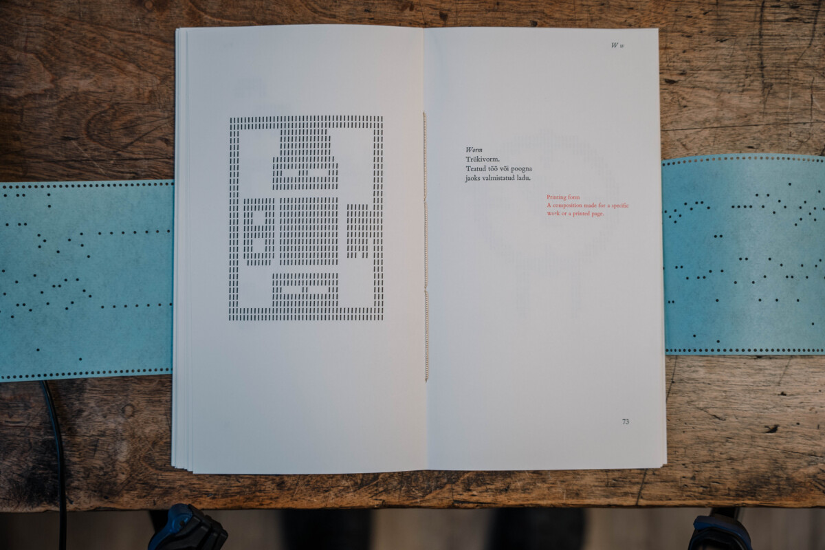 Monotype ABC letterpress printed publication open