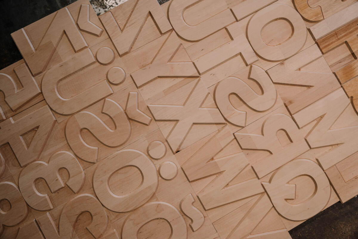 Contemporary Wood Type GROT letterpress