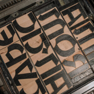TANG - Wood Type, part of the UR Type Collection